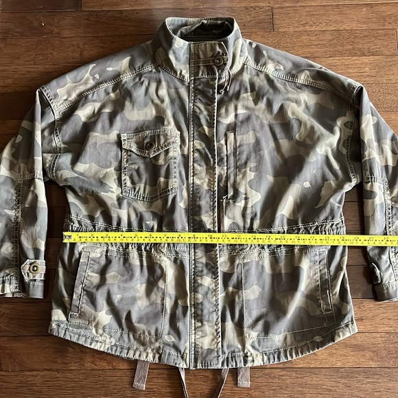 Olive Green Camo Military Cotton Anorak Jacket Coat - Picture 13 of 15